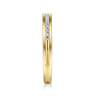 Straight Wedding Ring in 14k Yellow Gold with Round Natural Diamond at Gabriel & Co.