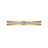 Straight Wedding Ring in 14k Yellow Gold with Round Natural Diamond at Gabriel & Co.