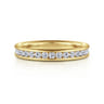 Straight Wedding Ring in 14k Yellow Gold with Round Natural Diamond at Gabriel & Co.