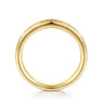 Straight Wedding Ring in 14k Yellow Gold with Round Natural Diamond at Gabriel & Co.