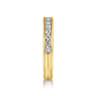 Straight Wedding Ring in 14k Yellow Gold with Round Natural Diamond at Gabriel & Co.