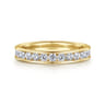 Straight Wedding Ring in 14k Yellow Gold with Round Natural Diamond at Gabriel & Co.