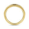 Straight Wedding Ring in 14k Yellow Gold with Round Natural Diamond at Gabriel & Co.
