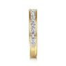 Straight Wedding Ring in 14k Yellow Gold with Round Natural Diamond at Gabriel & Co.
