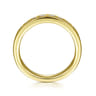 Straight Wedding Ring in 14k Yellow Gold with Round Natural Diamond at Gabriel & Co.