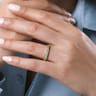 Straight Wedding Ring in 14k Yellow Gold with Round Natural Diamond at Gabriel & Co.