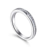 Straight Wedding Ring in Platinum with Round Natural Diamond at Gabriel & Co.