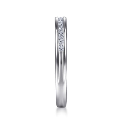 Toledo - Platinum Channel Classic Diamond Ring Anniversary Band