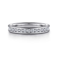 Toledo - Platinum Channel Set Diamond Anniversary Band