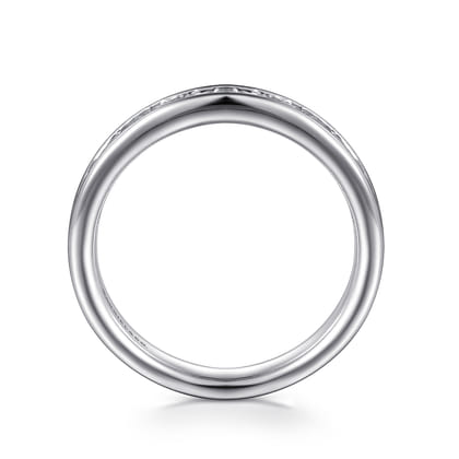 Toledo - Platinum Channel Set Diamond Anniversary Band