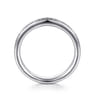 Straight Wedding Ring in Platinum with Round Natural Diamond at Gabriel & Co.