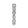 Fancy Wedding Ring in 14k White Gold with Round Natural Diamond at Gabriel & Co.
