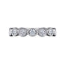 Fancy Wedding Ring in 14k White Gold with Round Natural Diamond at Gabriel & Co.