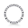 Eternity Band Wedding Ring in 14k White Gold with Round Natural Diamond at Gabriel & Co.