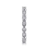 Eternity Band Wedding Ring in 14k White Gold with Round Natural Diamond at Gabriel & Co.
