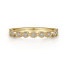 Fancy Wedding Ring in 14k Yellow Gold with Round Natural Diamond at Gabriel & Co.