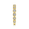 Fancy Wedding Ring in 14k Yellow Gold with Round Natural Diamond at Gabriel & Co.