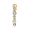 Straight Wedding Ring in 14k Yellow Gold with Round Natural Diamond at Gabriel & Co.