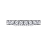 Straight Wedding Ring in 14k White Gold with Round Natural Diamond at Gabriel & Co.