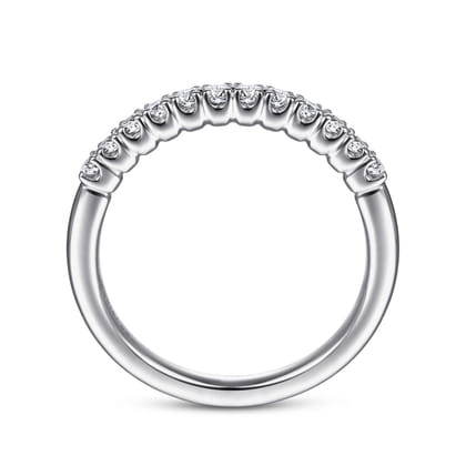 Toulouse - 14K White Gold Diamond Wedding Band