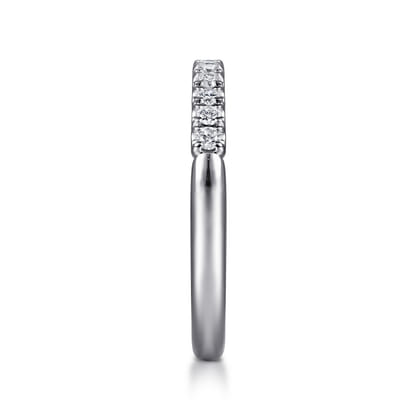 Toulouse - 14K White Gold Diamond Wedding Band
