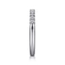 Straight Wedding Ring in 14k White Gold with Round Natural Diamond at Gabriel & Co.