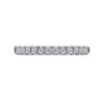 Straight Wedding Ring in 14k White Gold with Round Natural Diamond at Gabriel & Co.