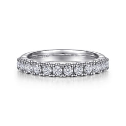 Toulouse - 14K White Gold Diamond Wedding Band