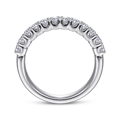 Toulouse - 14K White Gold Diamond Wedding Band
