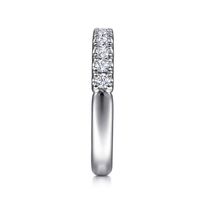 Toulouse - 14K White Gold Diamond Wedding Band