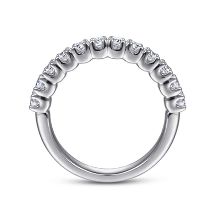 Toulouse - 14K White Gold Diamond Wedding Band