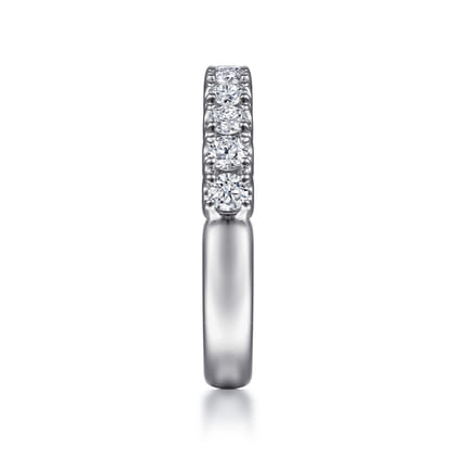 Toulouse - 14K White Gold Diamond Wedding Band