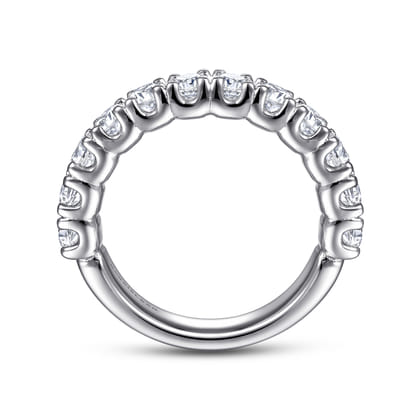 Toulouse - 14K White Gold Diamond Wedding Band