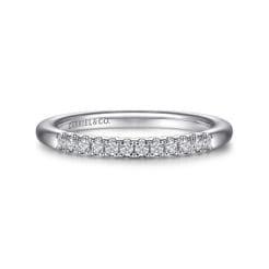 Toulouse - 14K White Gold Diamond Wedding Band