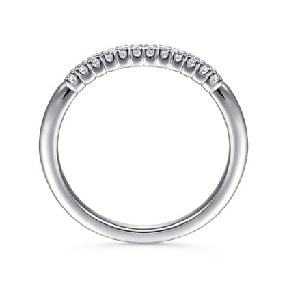 Toulouse - 14K White Gold Diamond Wedding Band