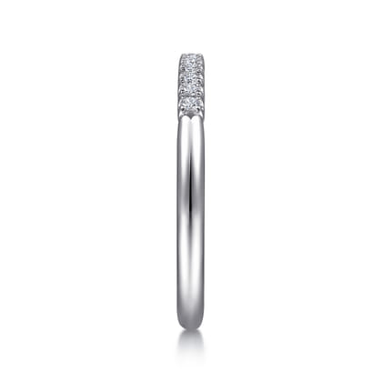 Toulouse - 14K White Gold Diamond Wedding Band