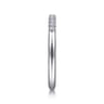 Straight Wedding Ring in 14k White Gold with Round Natural Diamond at Gabriel & Co.