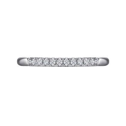 Toulouse - 14K White Gold Diamond Wedding Band