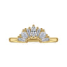 Curved Wedding Ring in 14k Yellow Gold with  Natural Diamond at Gabriel & Co.