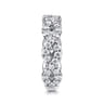 Twisted Wedding Ring in 14k White Gold with Round Natural Diamond at Gabriel & Co.