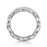 Eternity Band Wedding Ring in 14k White Gold with Round Natural Diamond at Gabriel & Co.