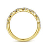 Fancy Wedding Ring in 14k Yellow Gold with Round Natural Diamond at Gabriel & Co.