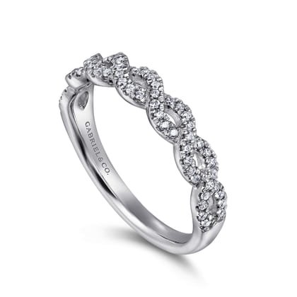 Treviso - Platinum Twisted Diamond Anniversary Band