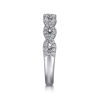 Treviso - Platinum Twisted Diamond Anniversary Band