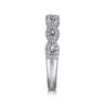 Fancy Wedding Ring in Platinum with Round Natural Diamond at Gabriel & Co.