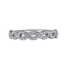 Fancy Wedding Ring in 14k White Gold with Round Natural Diamond at Gabriel & Co.