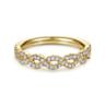 Fancy Wedding Ring in 14k Yellow Gold with Round Natural Diamond at Gabriel & Co.