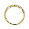 Fancy Wedding Ring in 14k Yellow Gold with Round Natural Diamond at Gabriel & Co.