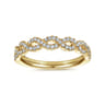 Fancy Wedding Ring in 14k Yellow Gold with Round Natural Diamond at Gabriel & Co.