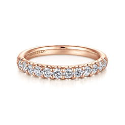 Tula - 14K Rose Gold Diamond Anniversary Band